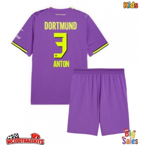 Borussia Dortmund Waldemar Anton #3 Replica Third Stadium Kit for Kids 2026-27 Short Sleeve (+ pants)